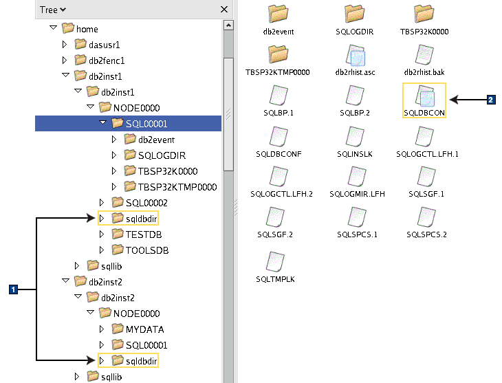 Directory structure - local directory information